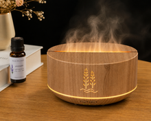 Load image into Gallery viewer, 500ml Flame Diffuser | 8 LED Colors | Ultrasonic Humidifier &amp; Aromatherapy