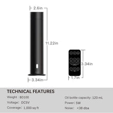 Load image into Gallery viewer, Large Cold  Waterless diffuser with Control Portable, Rechargeable.(3) Free oils 15 ml bottle included.