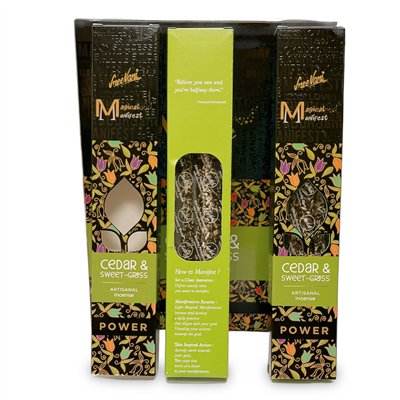 Sree vani Manifest- Cedar & Sweetgrass imported incense sticks