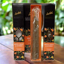Load image into Gallery viewer, Sree Vani Manifest - White Sage &amp; Myrrh [Abundance] imported incense sticks