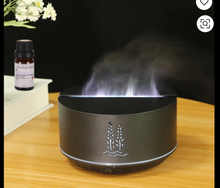 Load image into Gallery viewer, 500ml Flame Diffuser | 8 LED Colors | Ultrasonic Humidifier &amp; Aromatherapy