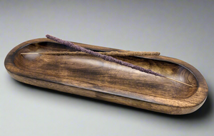 Wooden Tray Incense burner .