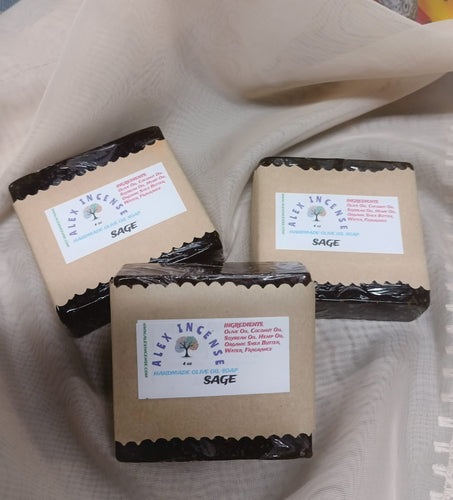 Sage natural herbal soap