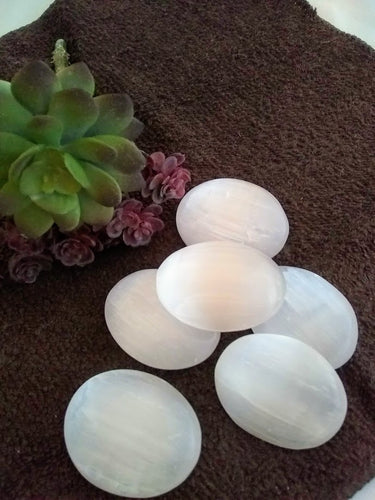 Happy Selenite crystal stone