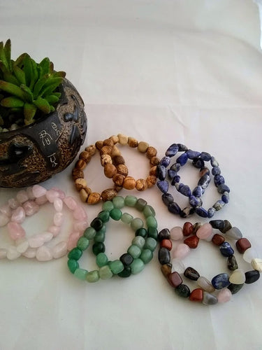 Bracelets gemstones tumbled