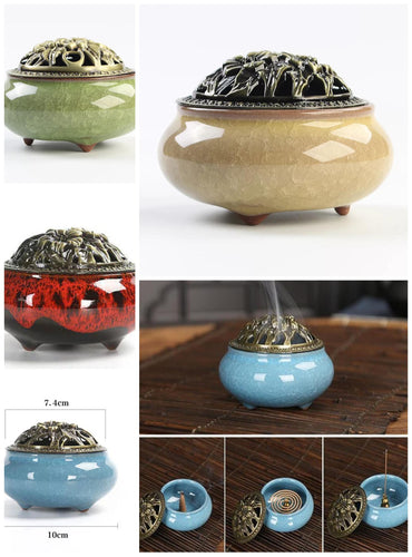 Ceramic incense burner