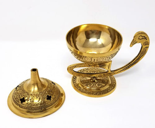 Brass Peacock Burner 4
